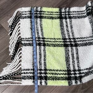 Free People Plaid Fringe Scarf